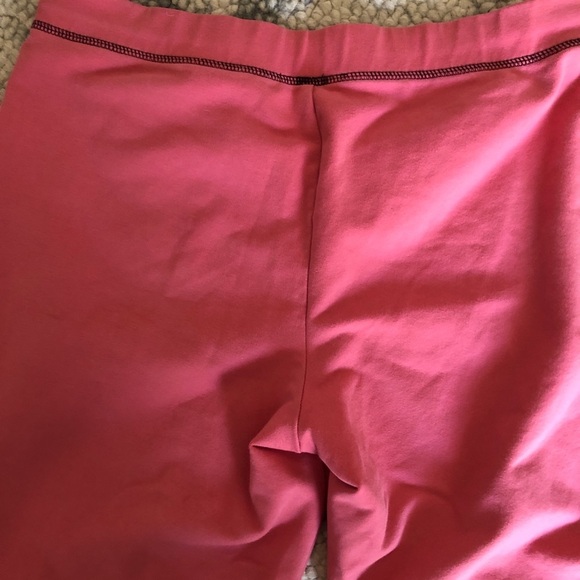 Loft Ann Taylor salmon pink cropped sweatpants  sz M - Picture 3 of 6